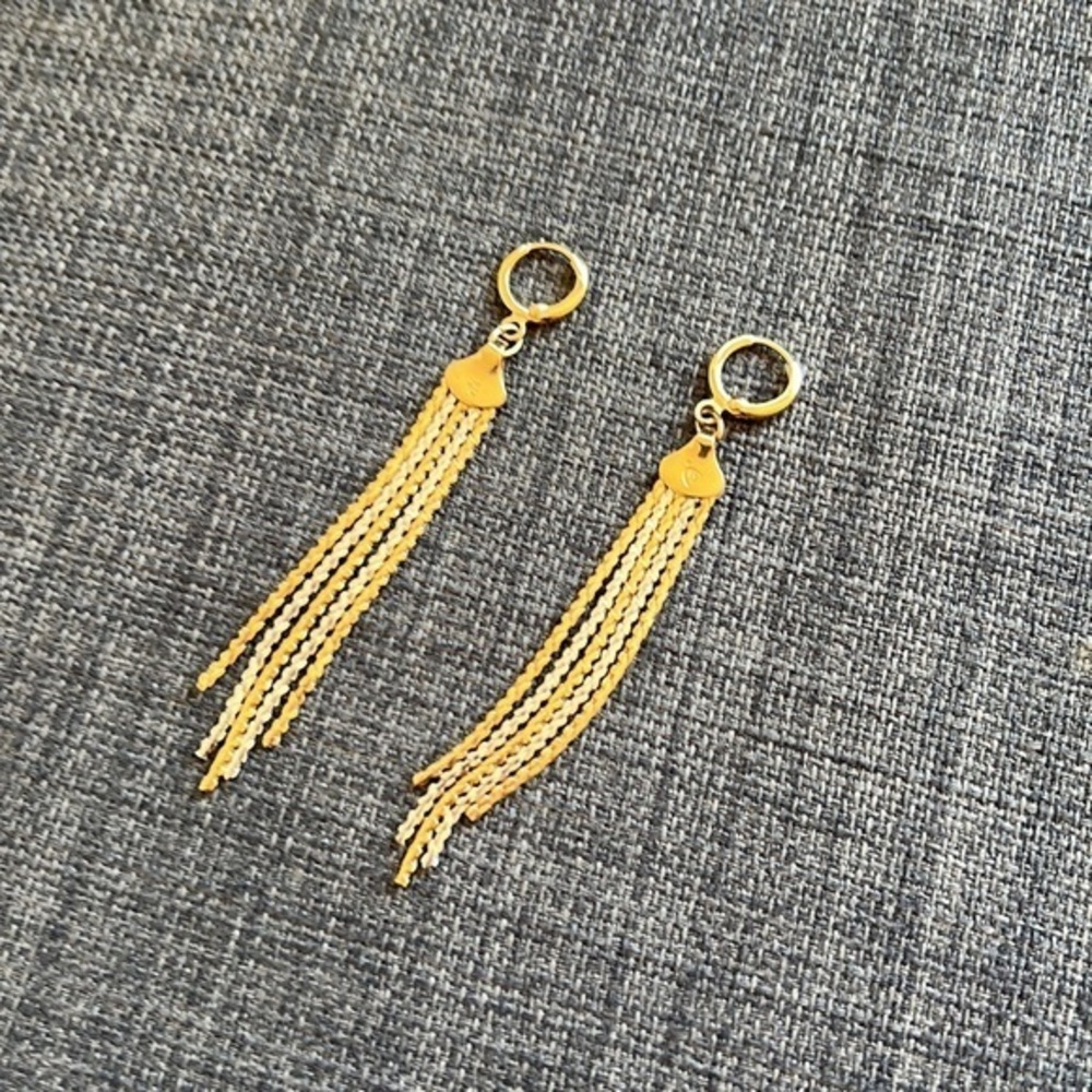 MADE FROM 14K GOLD PLATED SOLID 925 STERLING SILVER earings